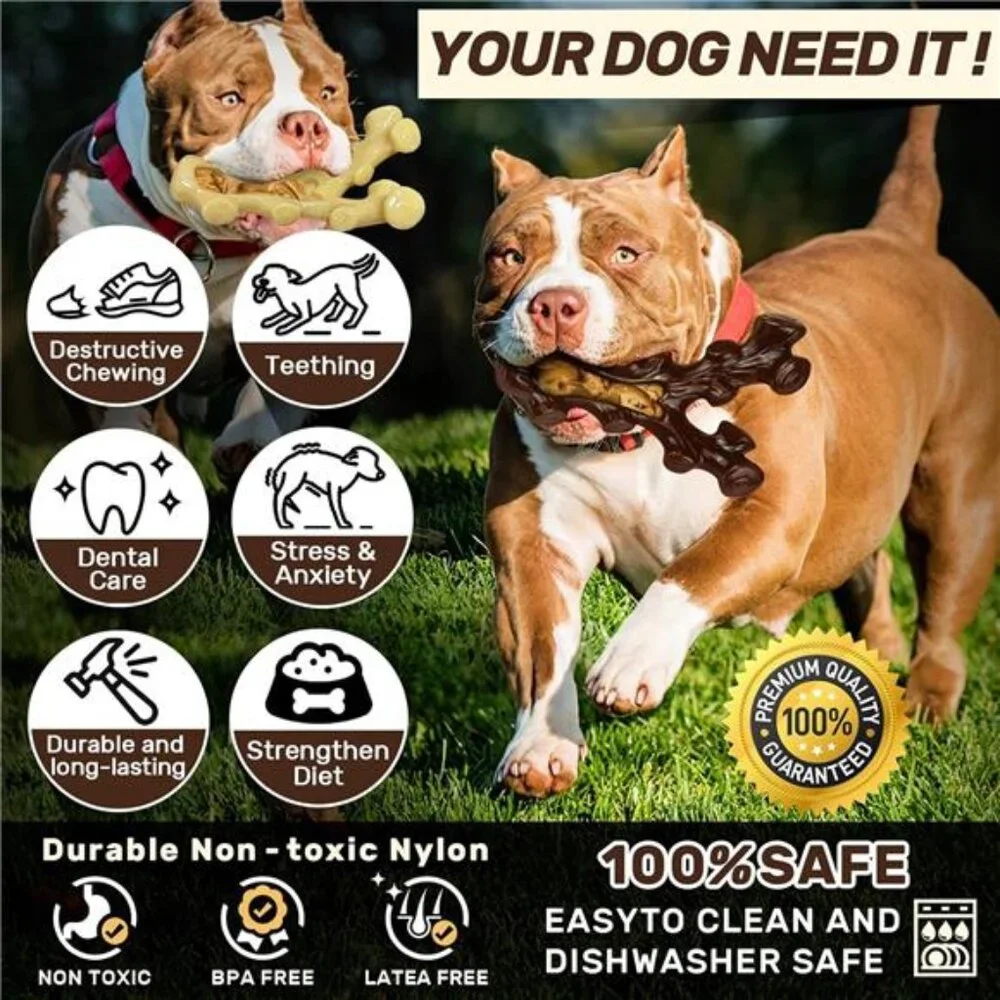 2 Pack Dog Chew Toys for Chewers,Boredom and Stimulating Best Dog